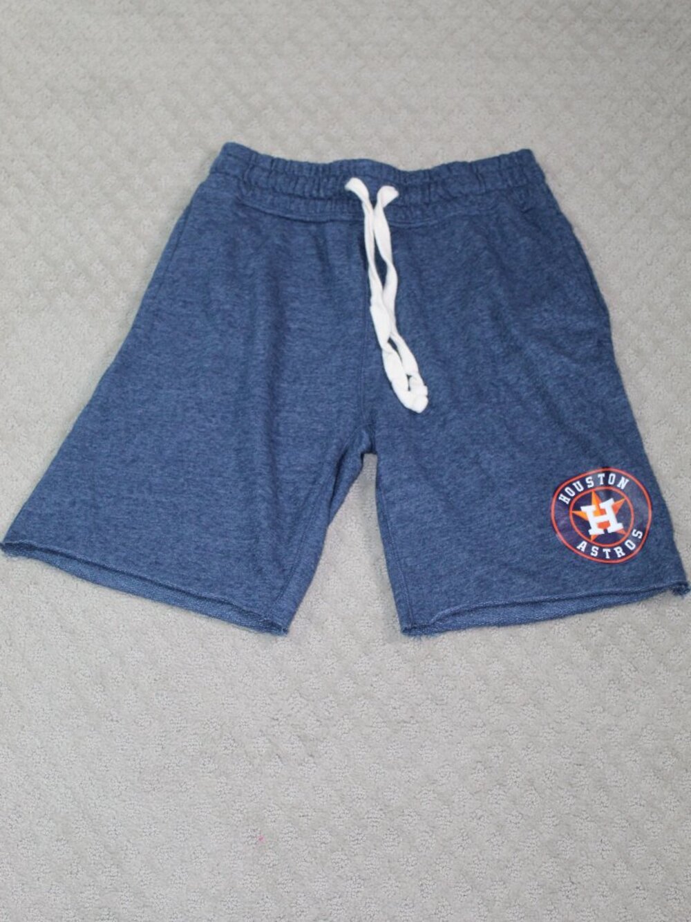 Concept Sports Houston Astros Size S Blue Knit Drawstring 8" Shorts